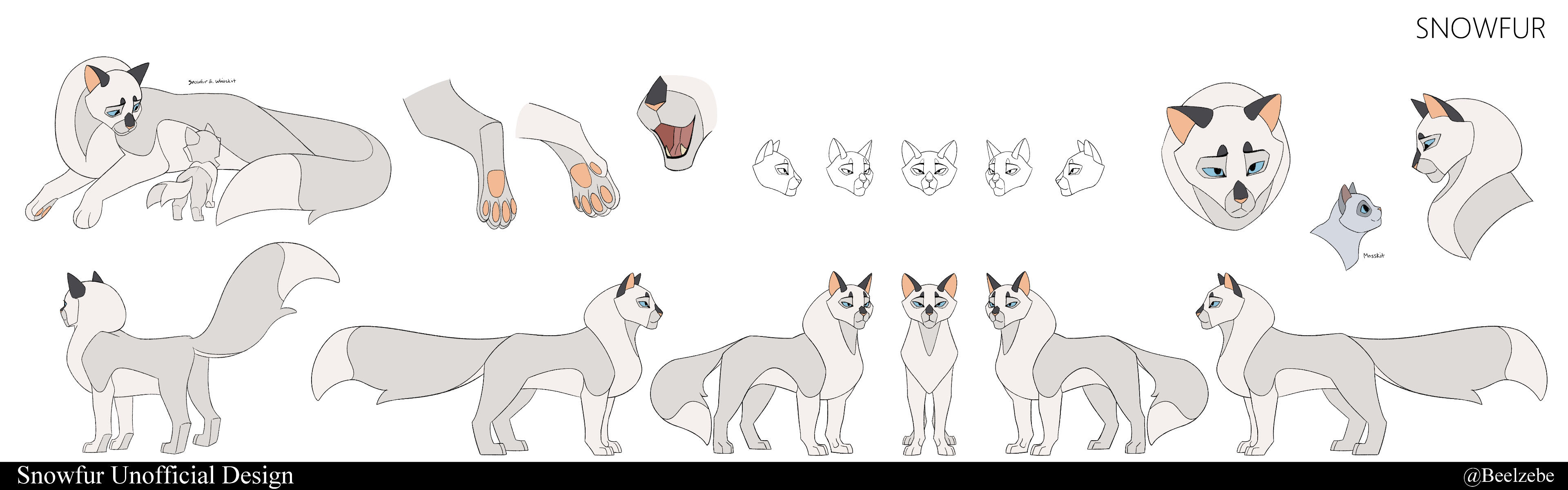 Snowfur Design Concept and Model Sheet